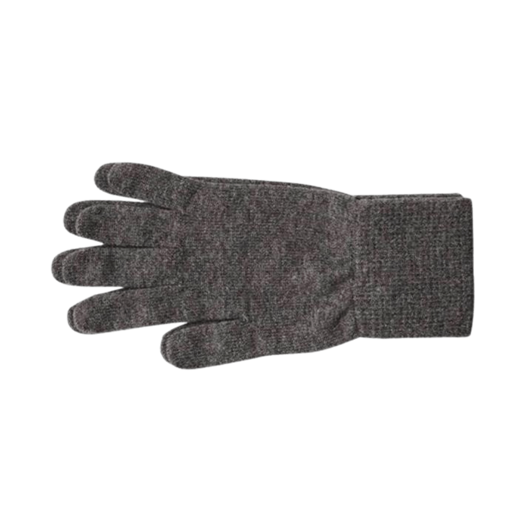 grå brune fingerhandsker i uld fra hakne