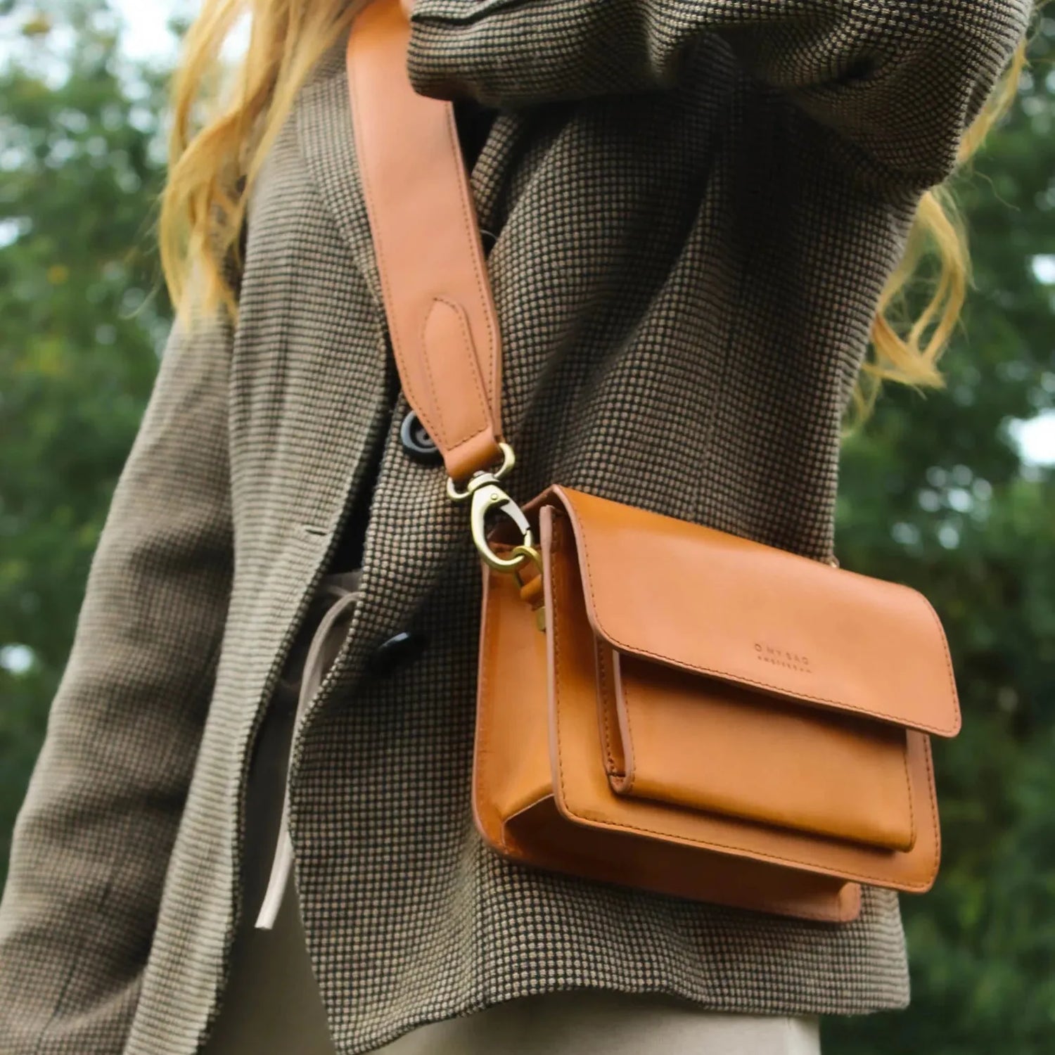 Harper mini fra O My Bag har Indvendigt rum med stiklomme