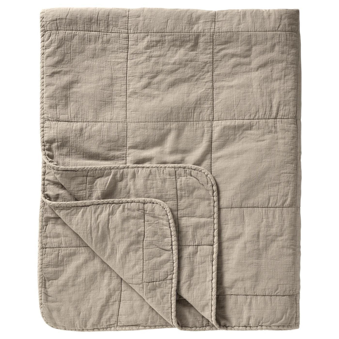 Quilt Sengetæppe - Bomuld (240x240 cm) - Linen (76)