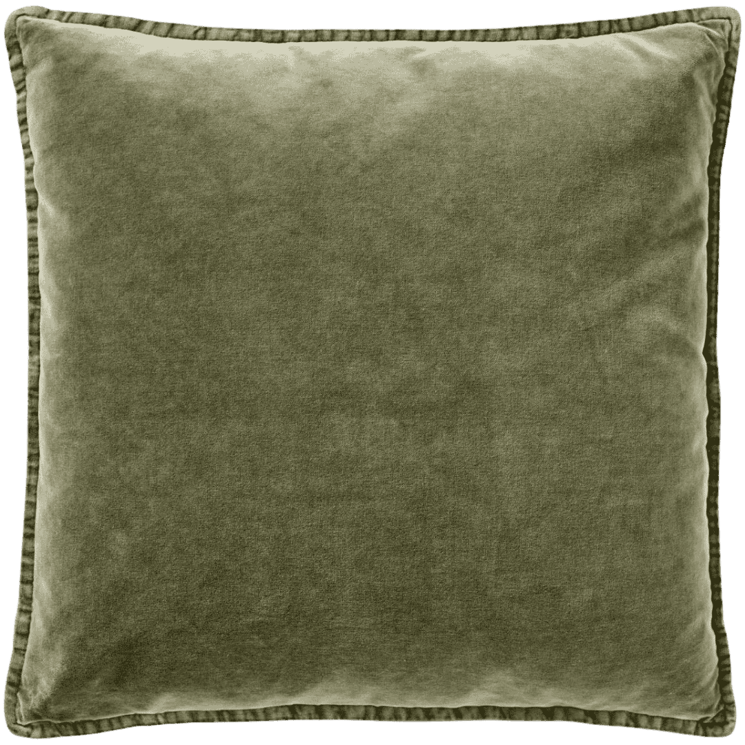 Velour Pude - Olive (29)