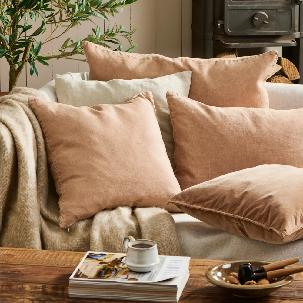 Camel hør pude fra ib laursen