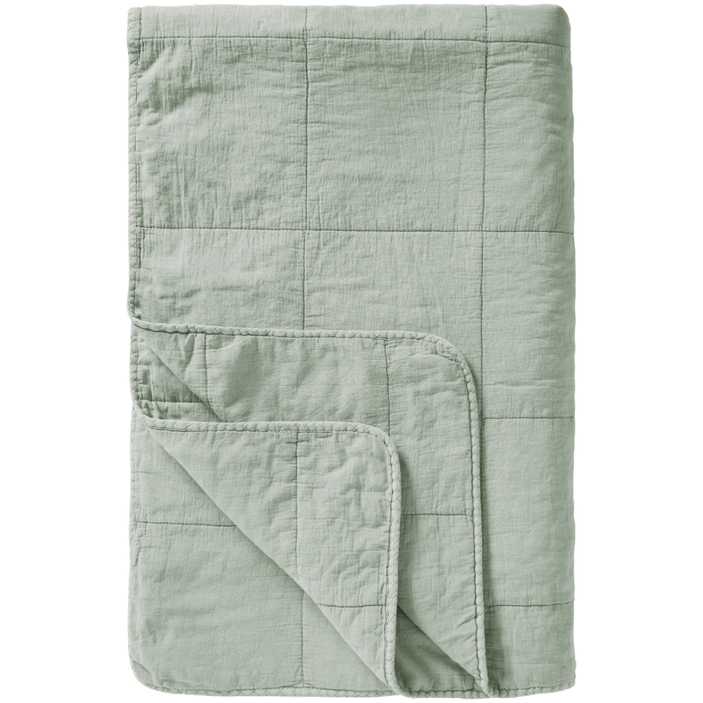 Grønt mint farvet quilt vattæppe fra Ib Laursen