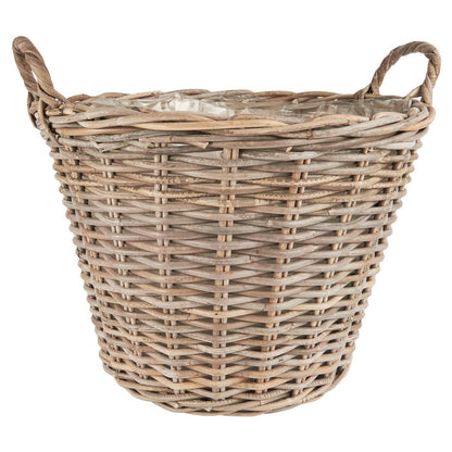 Kurv m/ Indvendig Plast - Rattan