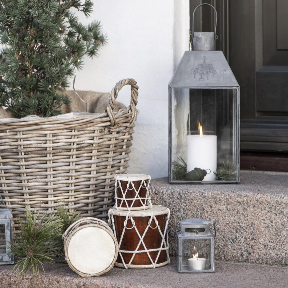 Kurv m/ Indvendig Plast - Rattan