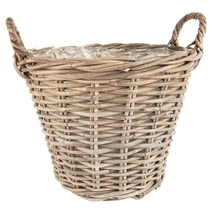 Kurv m/ Indvendig Plast - Rattan
