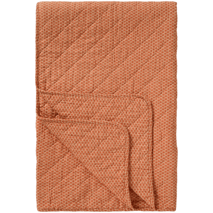 Orange quilt vattæppe fra Ib Laursen i orange blokmønster
