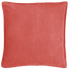 En rødlig melon farvet velour pude fra Ib Laursen i 50x50