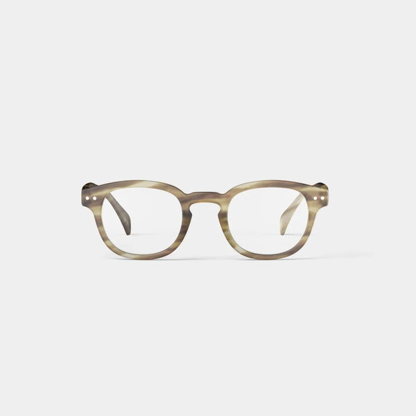 Izipizi briller i retro modellen #c. Her i farven 'Smoky Brown", som er en beige farve