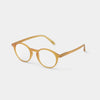 Izipizi læsebrille i model #D. Denne er i farven 'golden glow', som er en gul farve