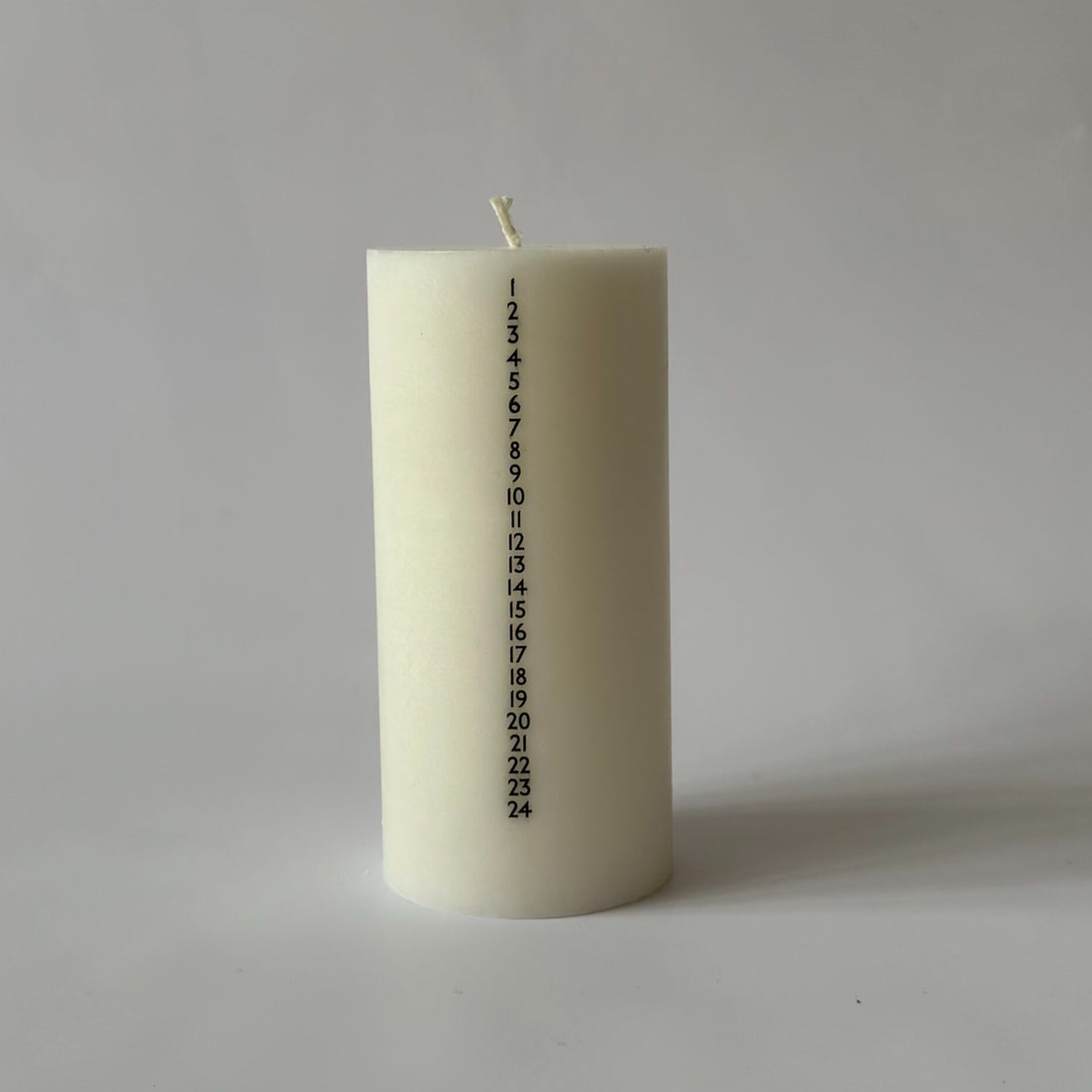 Soya Kalenderlys - Hvid/Sort