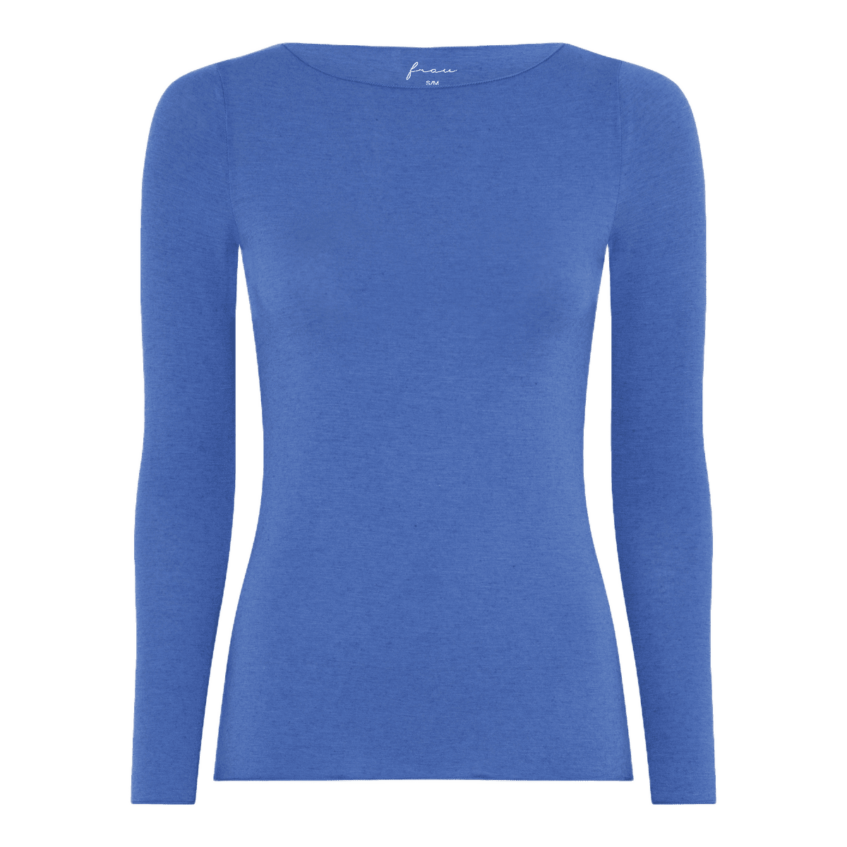 Lima er en langærmet bluse fra FRAU med boatneck hals. Denne er i blå
