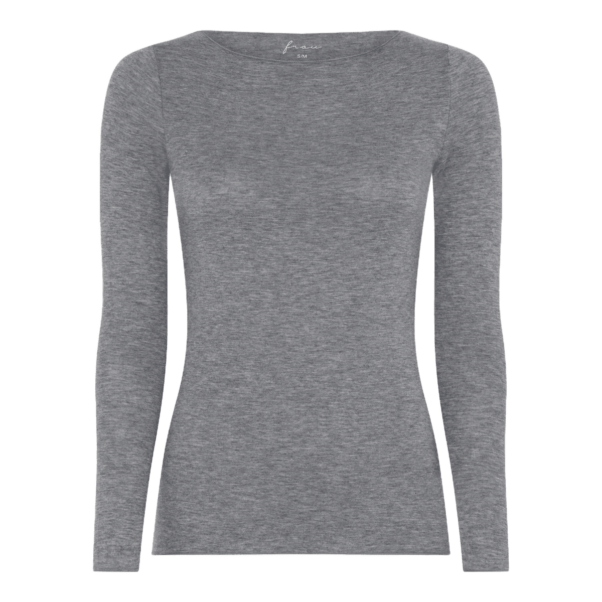 Lima er en langærmet bluse fra FRAU med boatneck hals. Denne er i grå