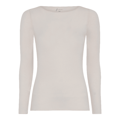 Lima er en langærmet bluse fra FRAU med boatneck hals. Denne er i lyserød