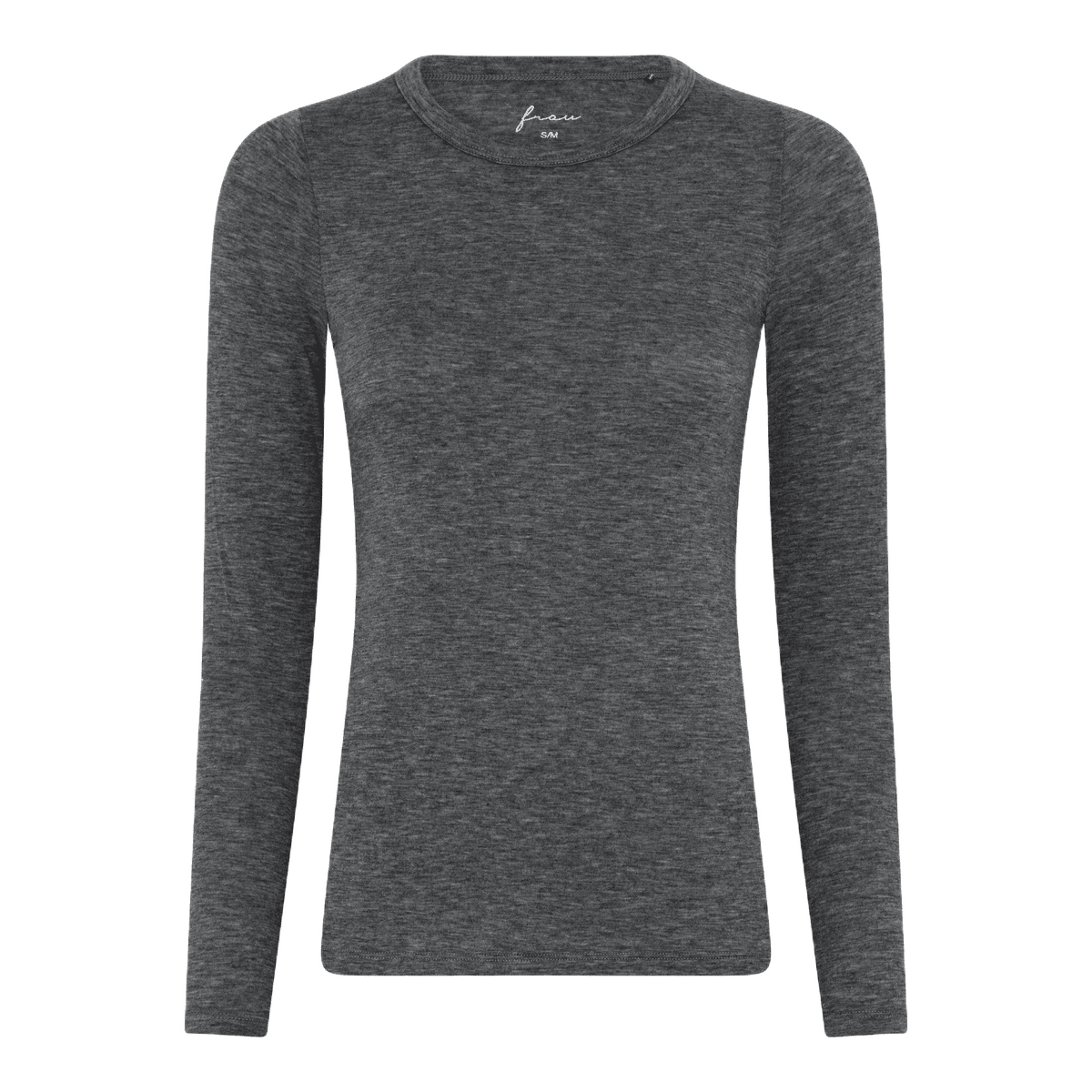 Lucca Bluse - Modal/Cashmere - Dark Grey Melange
