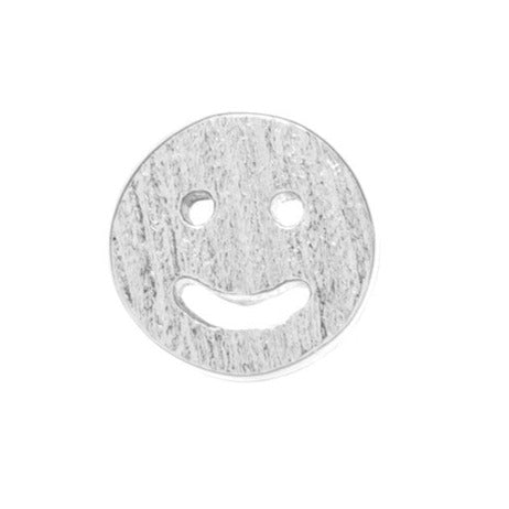 sølv smiley ørestik fra LULU Copenhagen