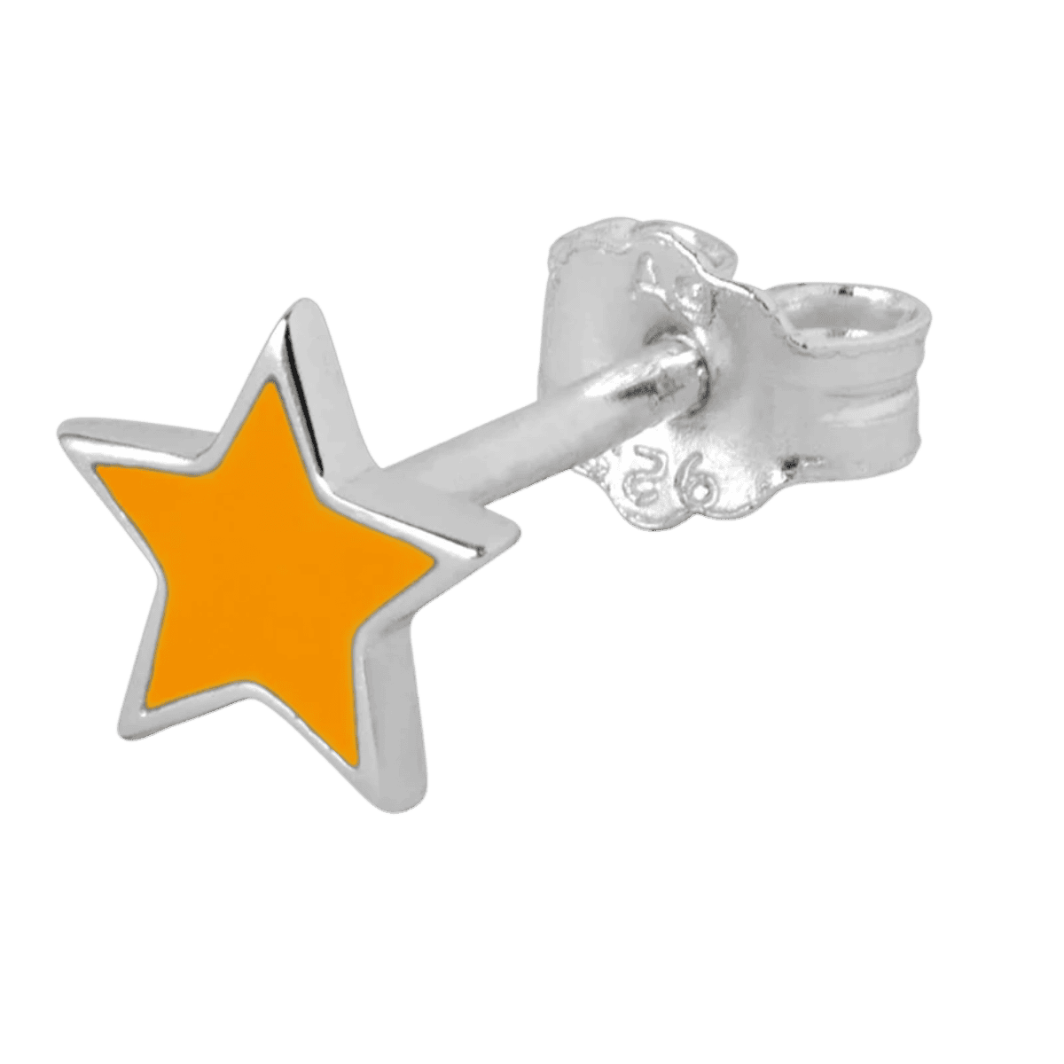 Ørering - Sølv - Color Star