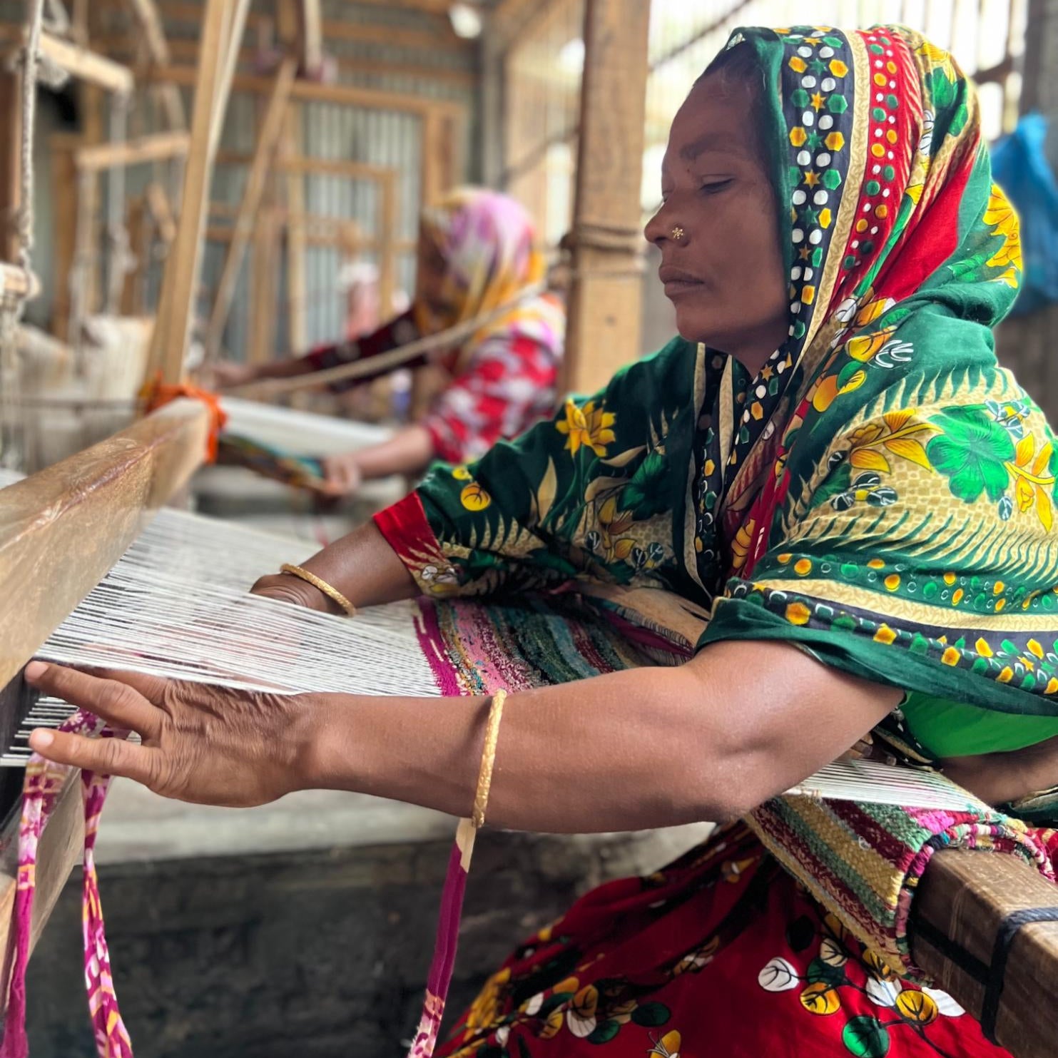 Flerfarvet Sari Løber 