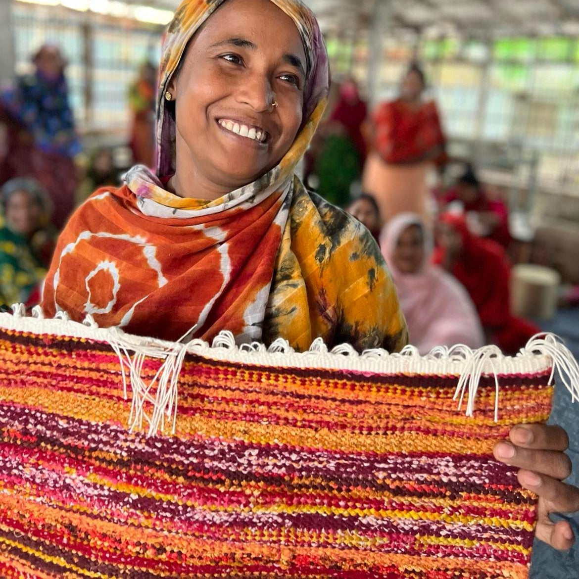 Flerfarvet Sari Løber 