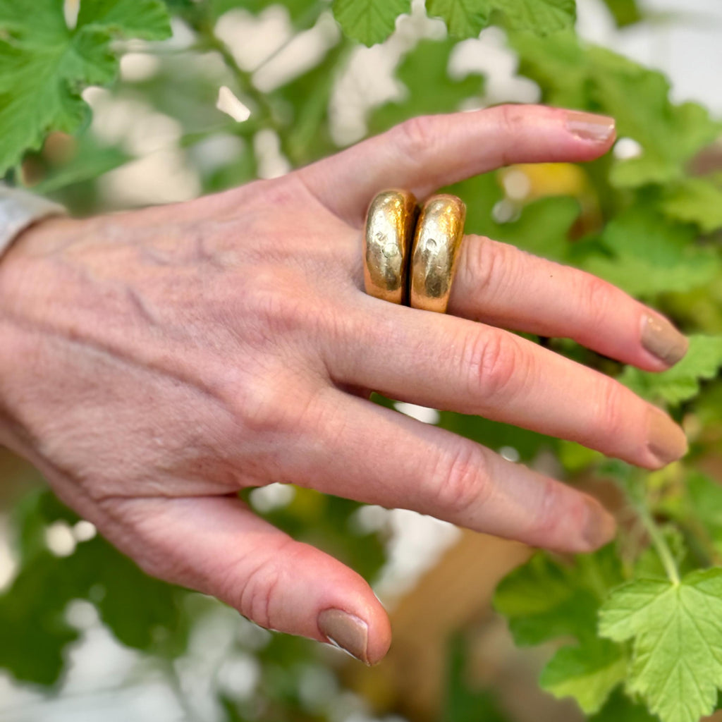 Marokkansk barber ring - stor og chunky ring i messing