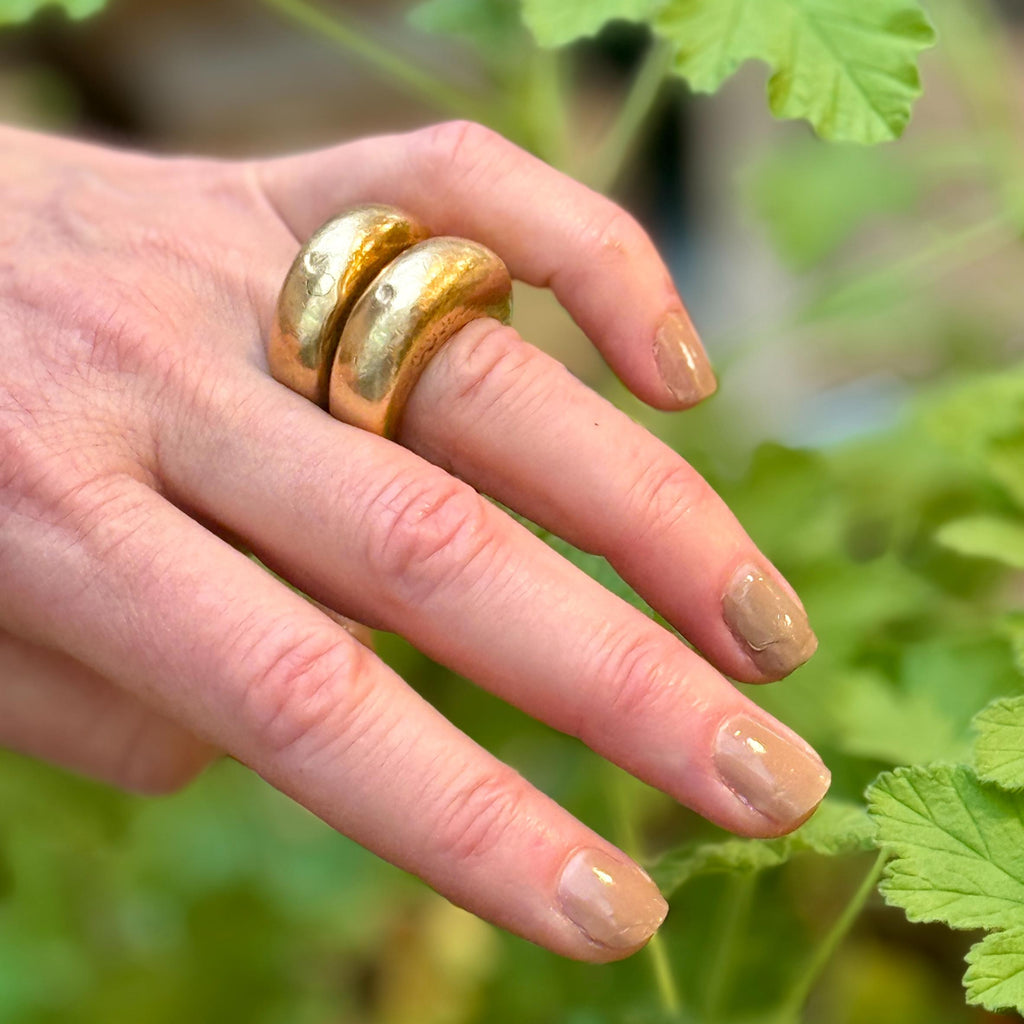 Marokkansk barber ring - stor og chunky ring i messing