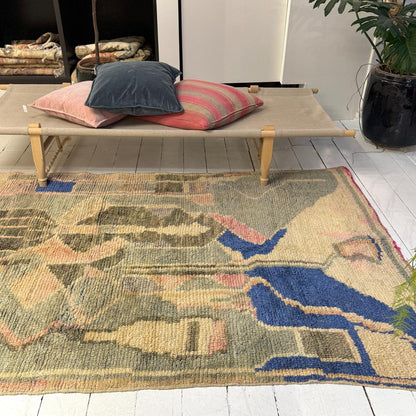 Vintage Marokkansk Gulvtæppe - 