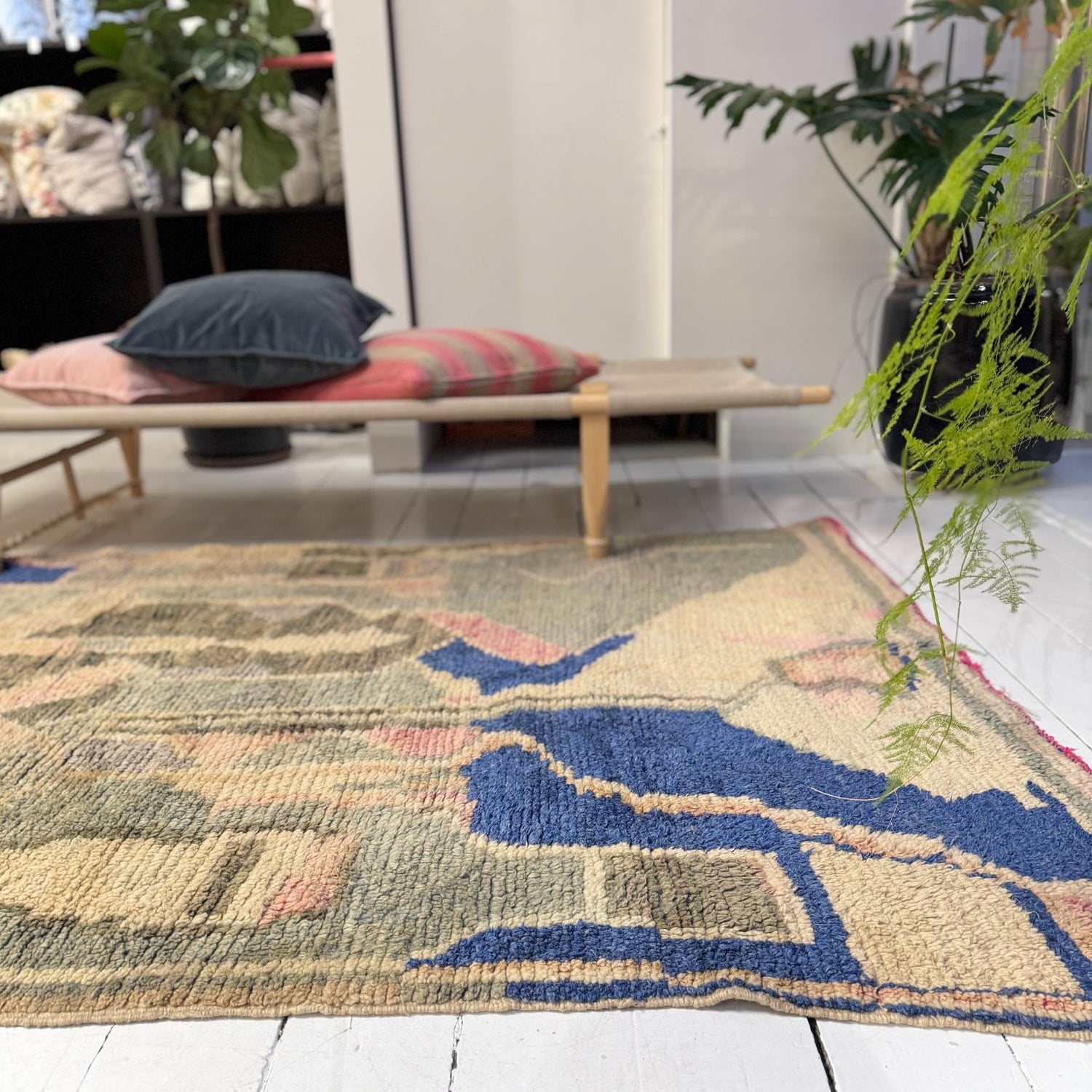 Vintage Marokkansk Gulvtæppe - 