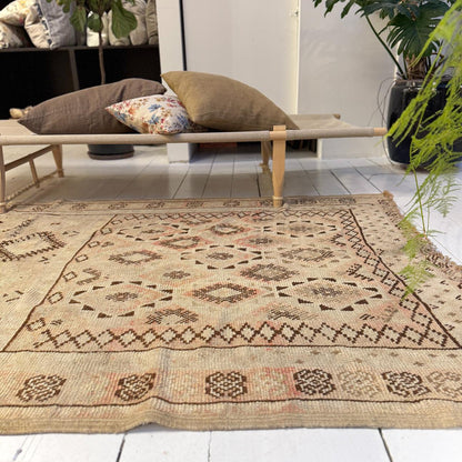 Vintage Marokkansk Gulvtæppe - 