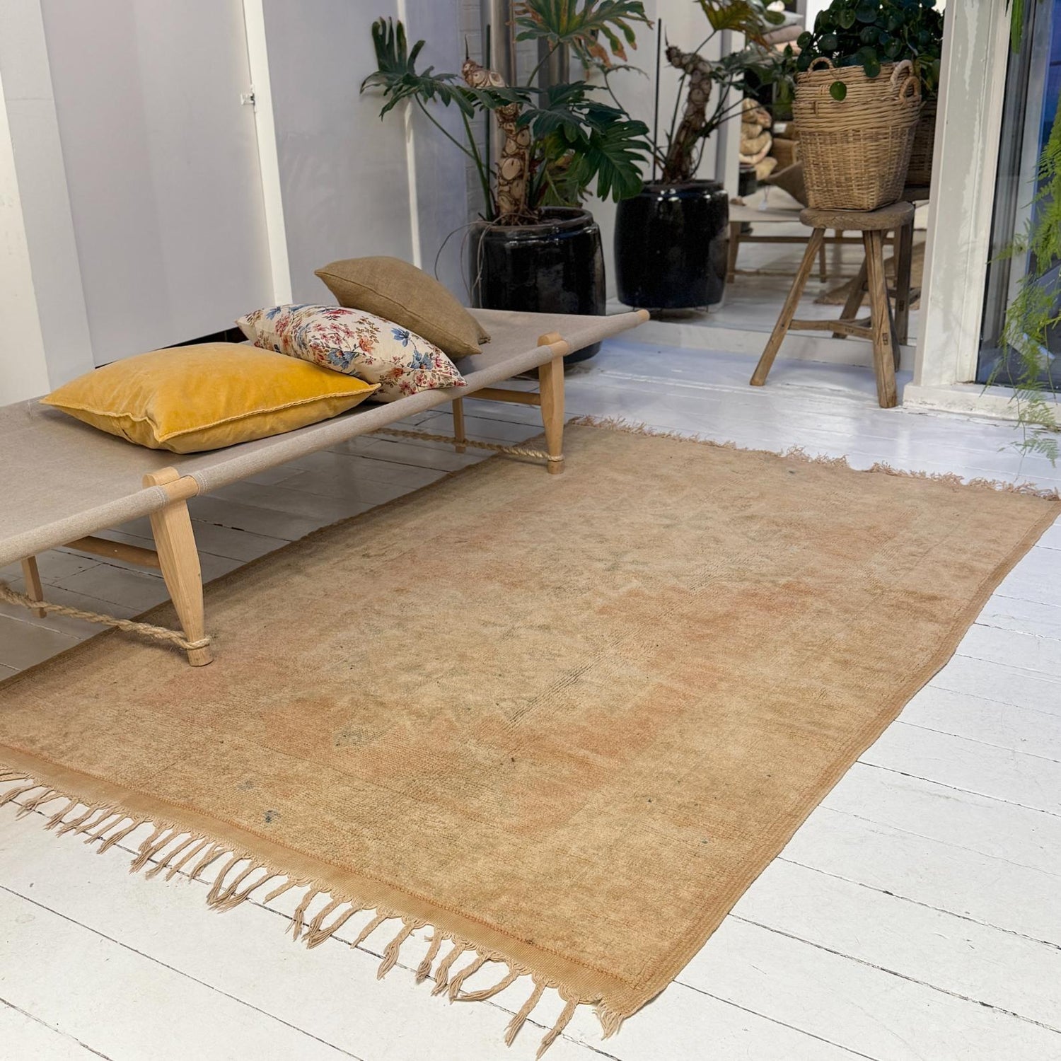 Vintage Marokkansk Gulvtæppe - 