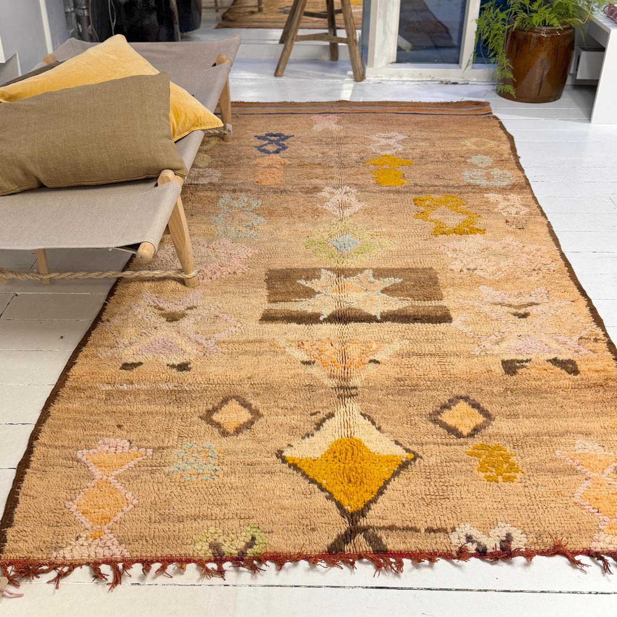 Vintage Marokkansk Gulvtæppe - 