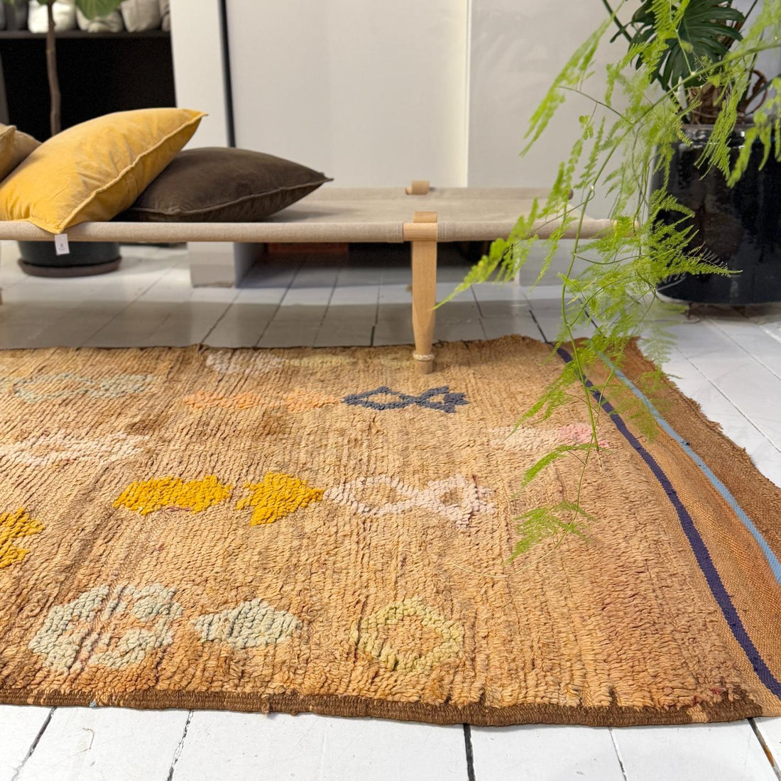 Vintage Marokkansk Gulvtæppe - 