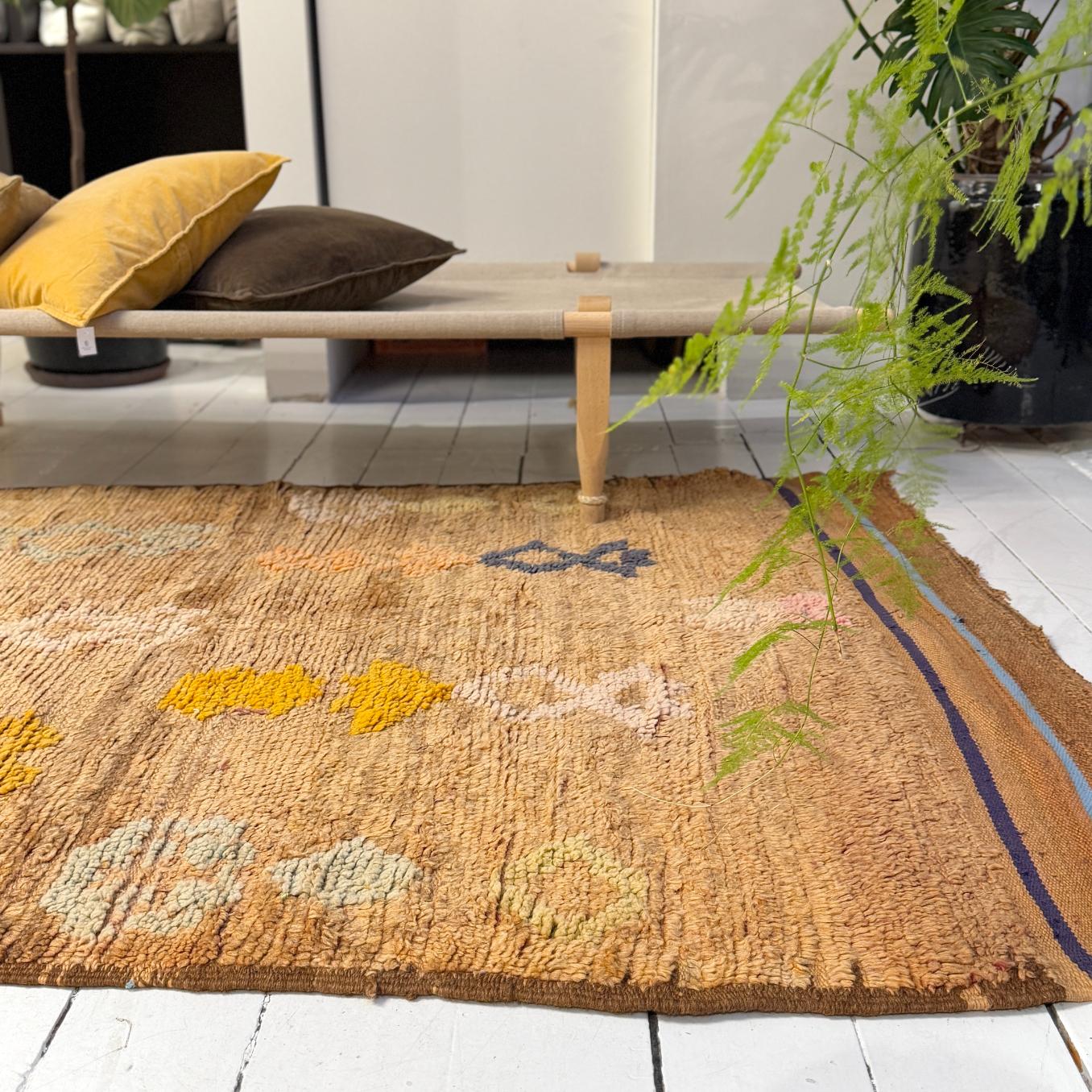 Vintage Marokkansk Gulvtæppe - 