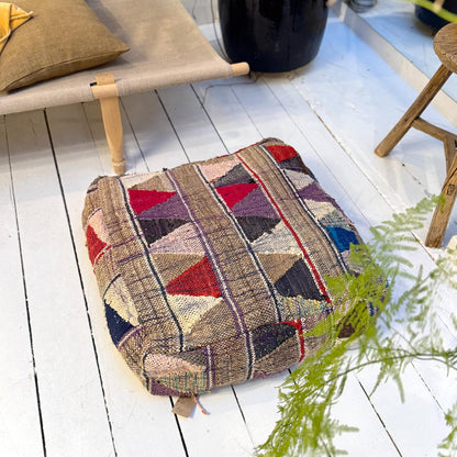 Vintage Marokkansk Puf Betræk - Unika 