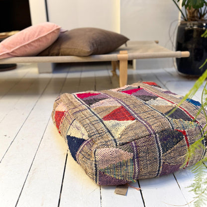 Vintage Marokkansk Puf Betræk - Unika 