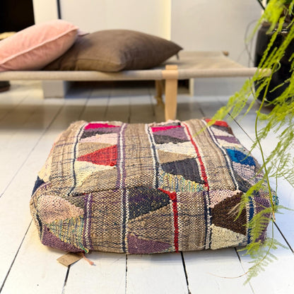 Vintage Marokkansk Puf Betræk - Unika 