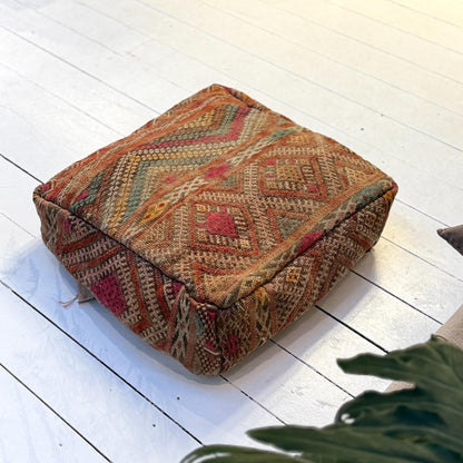 Vintage Marokkansk Puf Betræk - Unika 