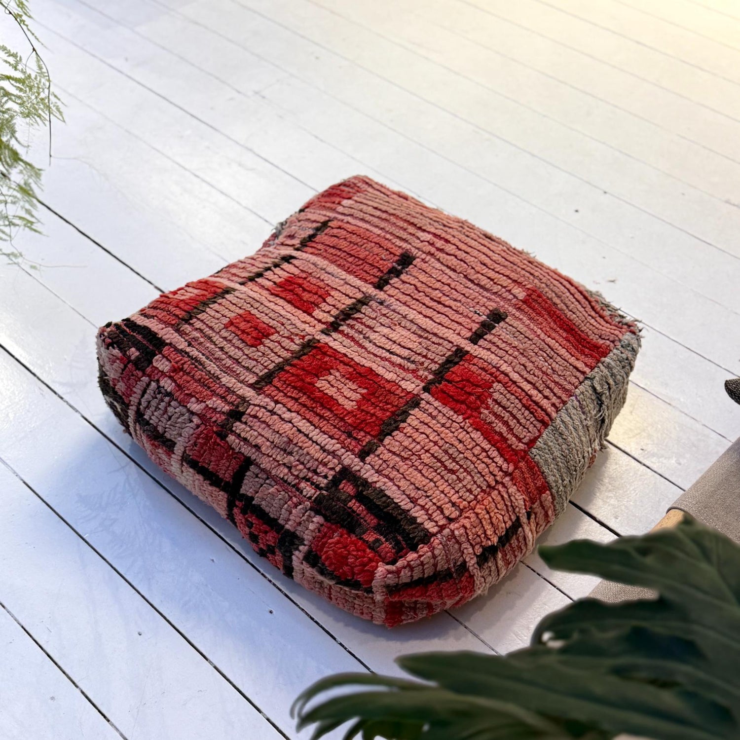 Vintage Marokkansk Puf Betræk - Unika 