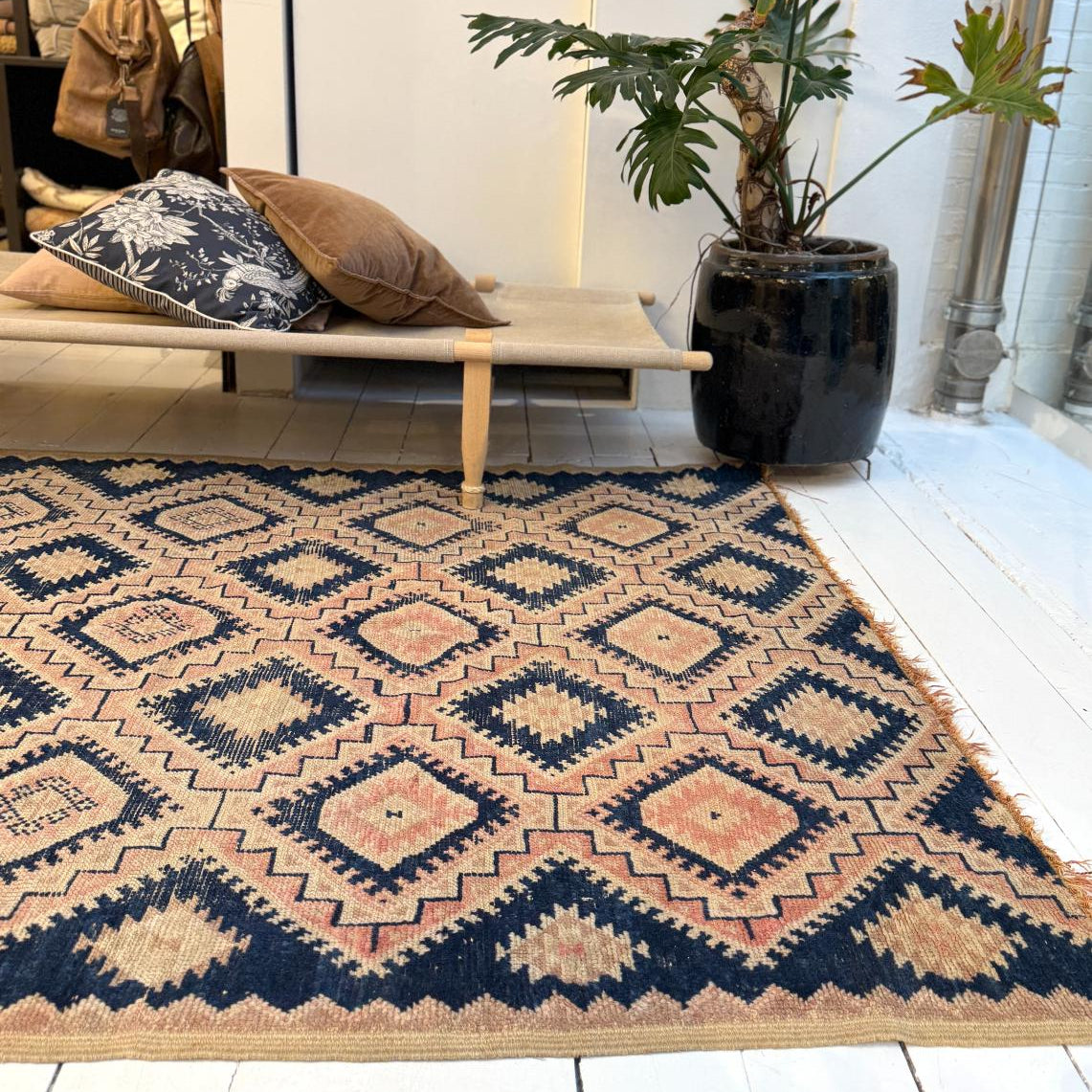 Vintage Marokkansk Gulvtæppe - 