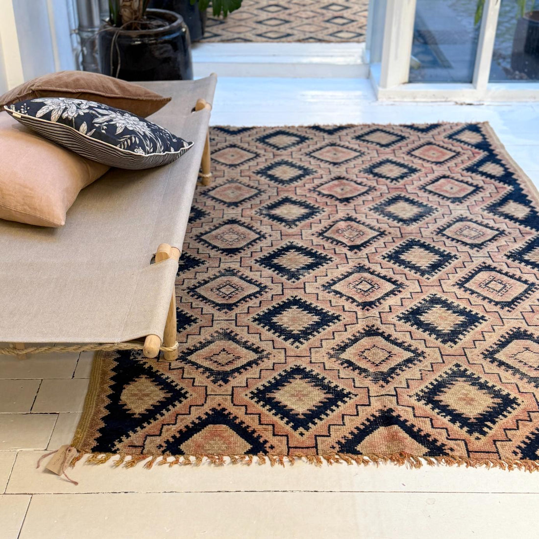 Vintage Marokkansk Gulvtæppe - 