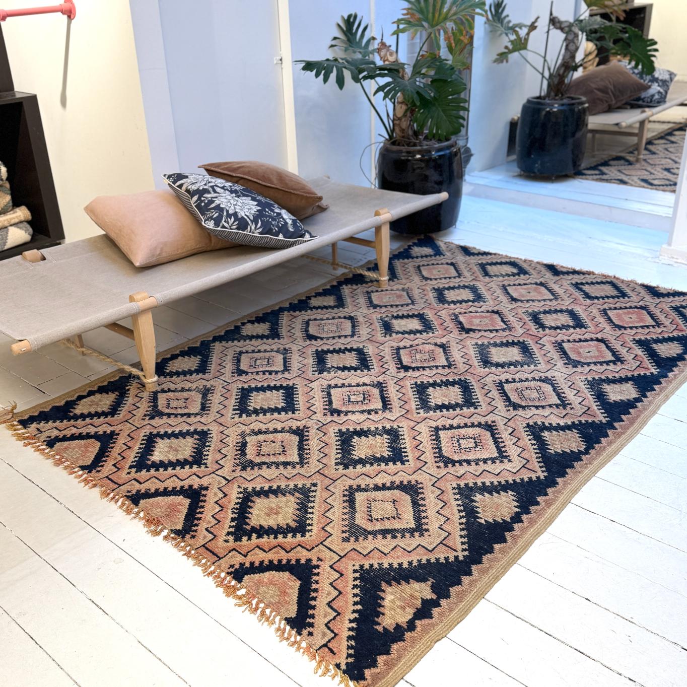 Vintage Marokkansk Gulvtæppe - 