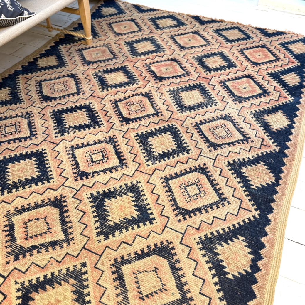 Vintage Marokkansk Gulvtæppe - 