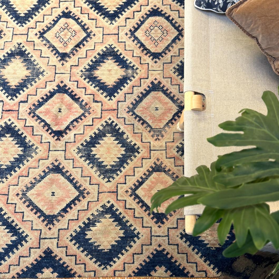 Vintage Marokkansk Gulvtæppe - 