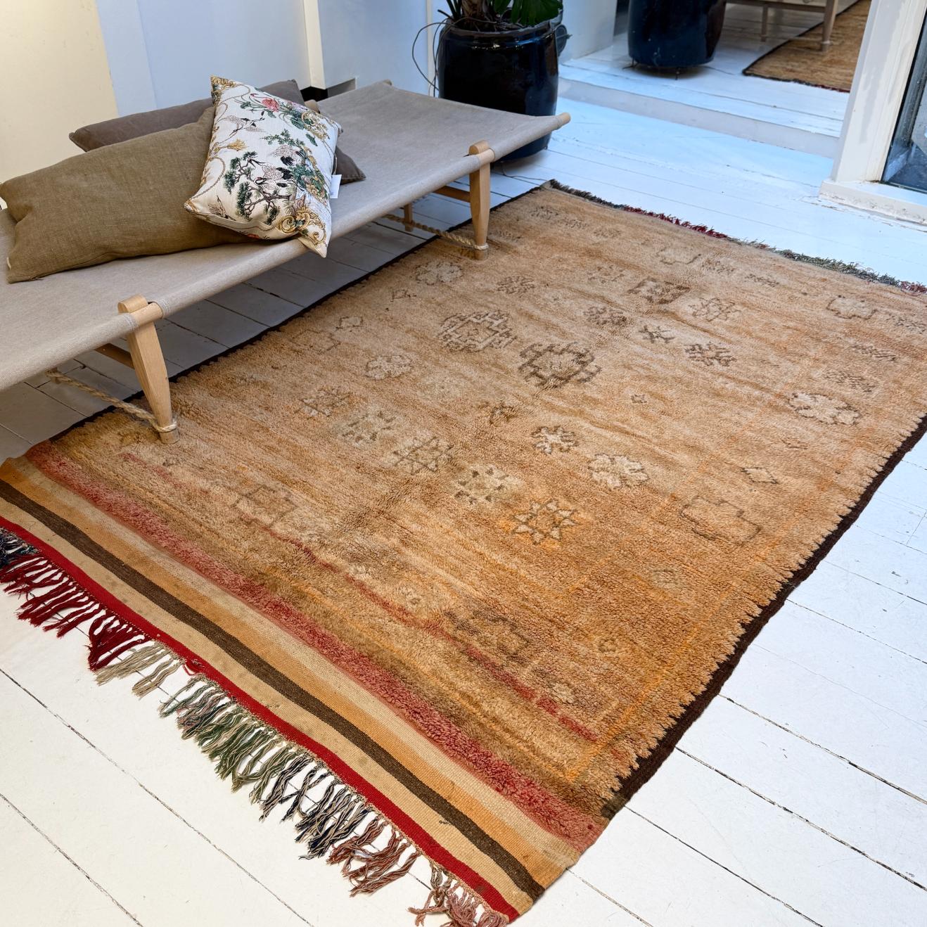 Vintage Marokkansk Gulvtæppe - 