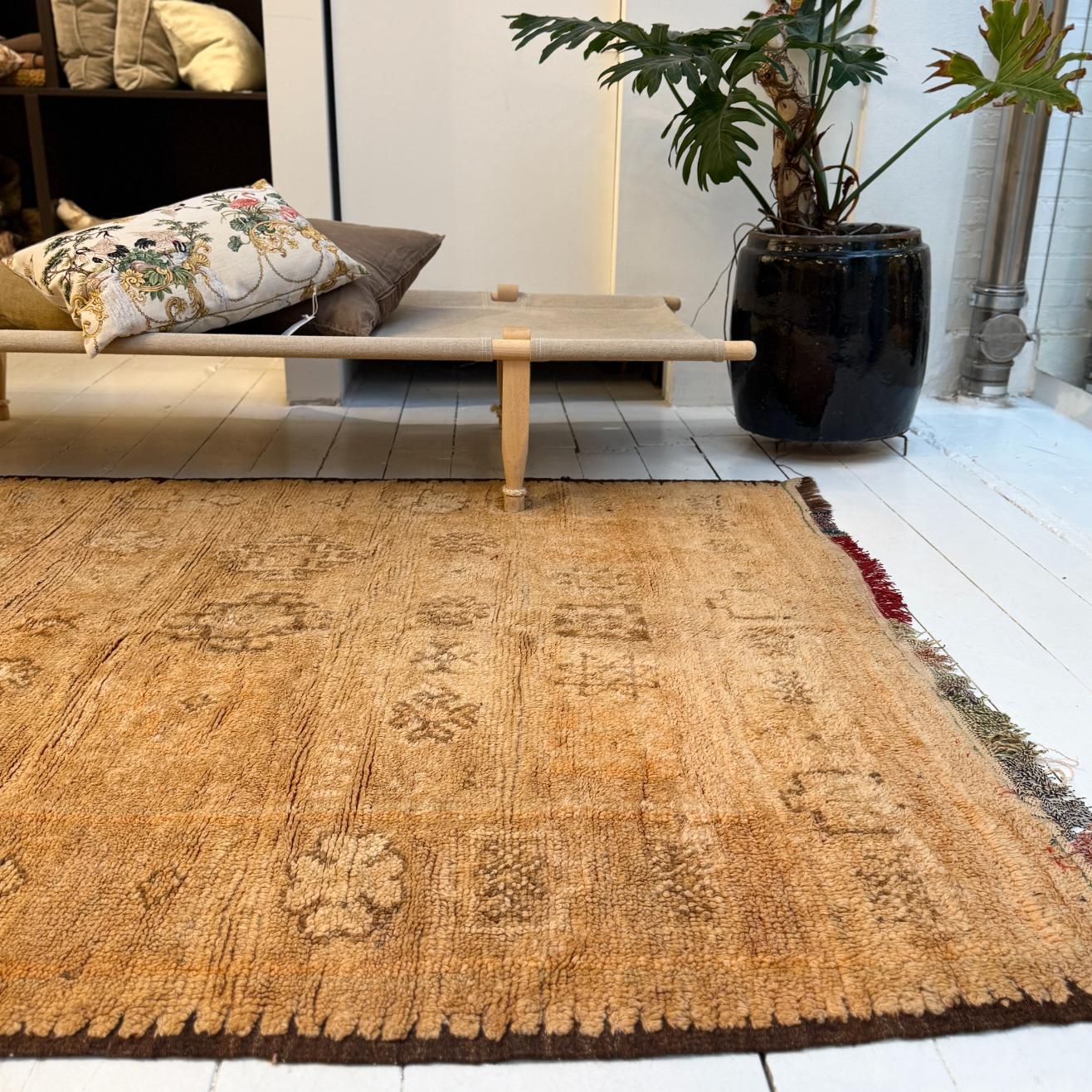 Vintage Marokkansk Gulvtæppe - 