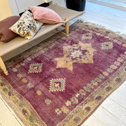 Vintage Marokkansk Gulvtæppe - 