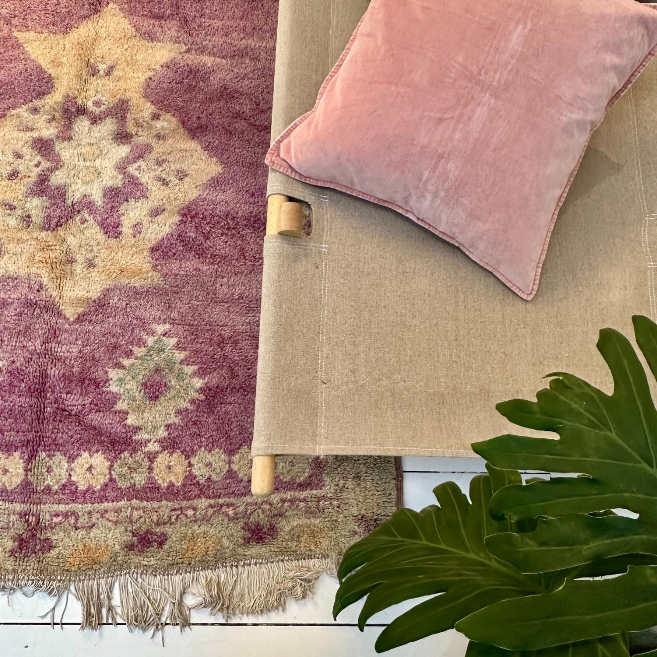 Vintage Marokkansk Gulvtæppe - 