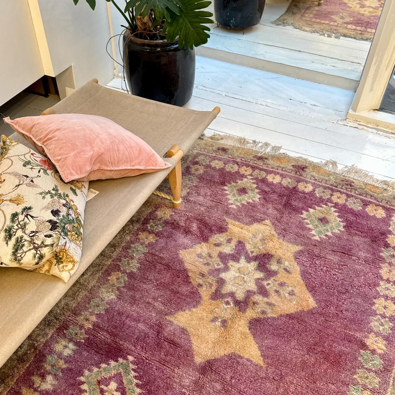 Vintage Marokkansk Gulvtæppe - 