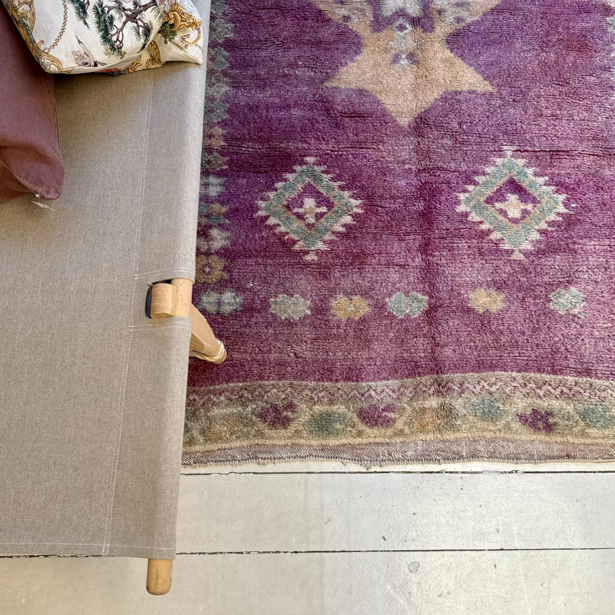 Vintage Marokkansk Gulvtæppe - 