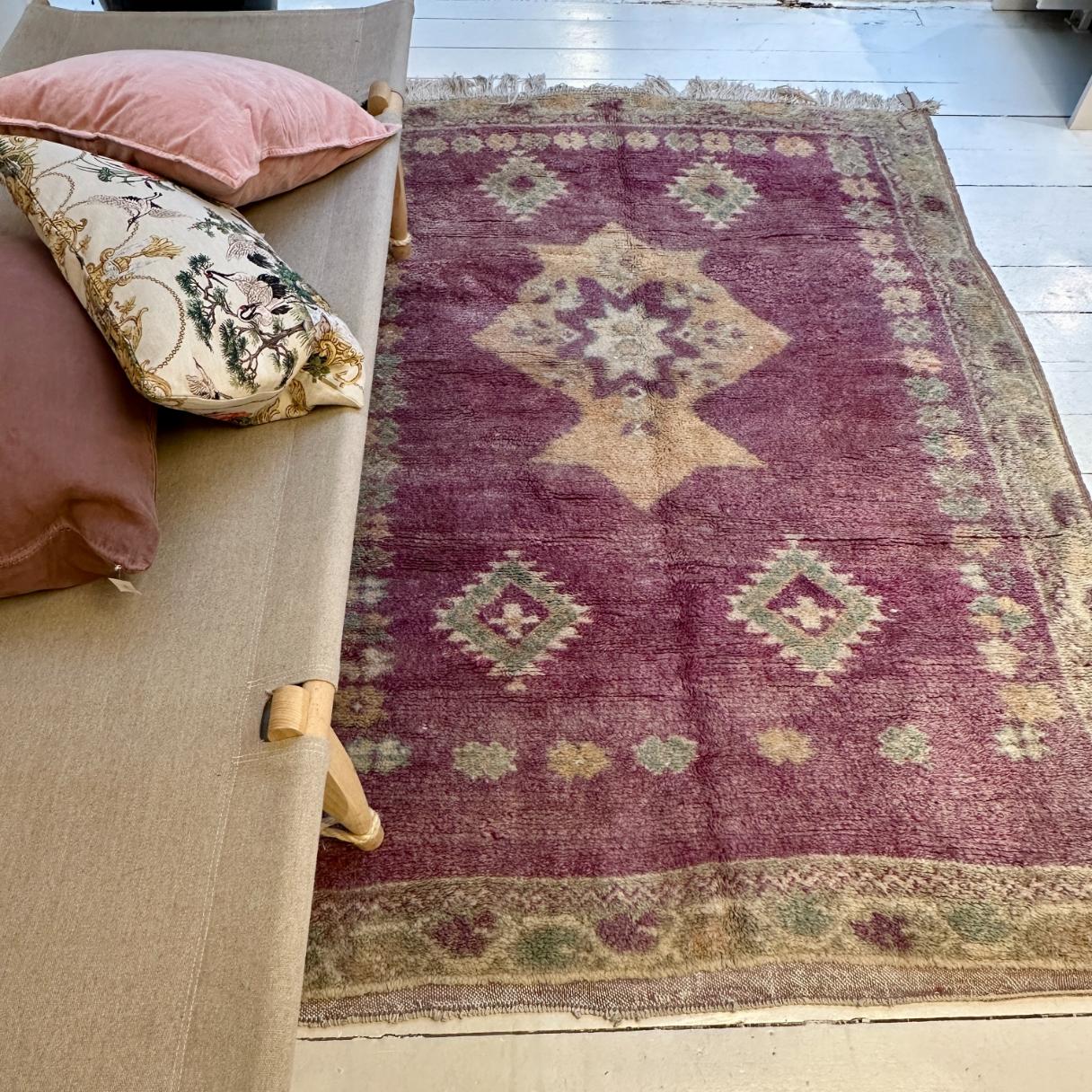 Vintage Marokkansk Gulvtæppe - 