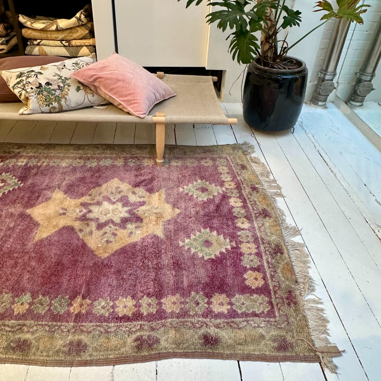 Vintage Marokkansk Gulvtæppe - 