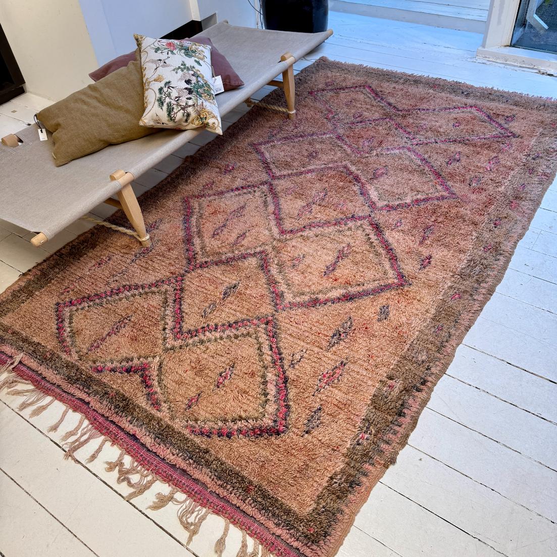 Vintage Marokkansk Gulvtæppe - 